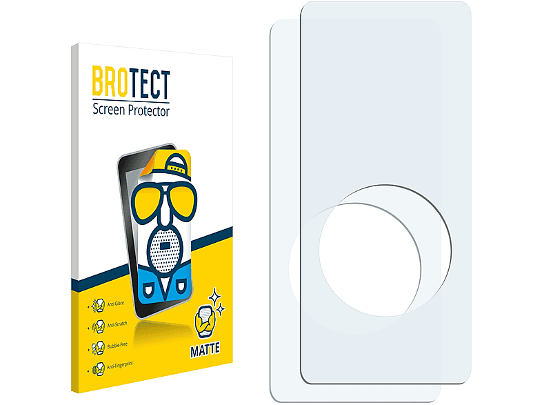 BROTECT 2x Gen.)) matte Schutzfolie(für nano Apple iPod (1