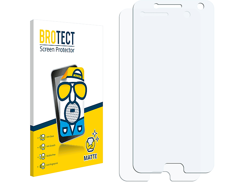 BROTECT 2x matte Schutzfolie(für ZTE Blade V8) | Displayschutzfolien & Gläser