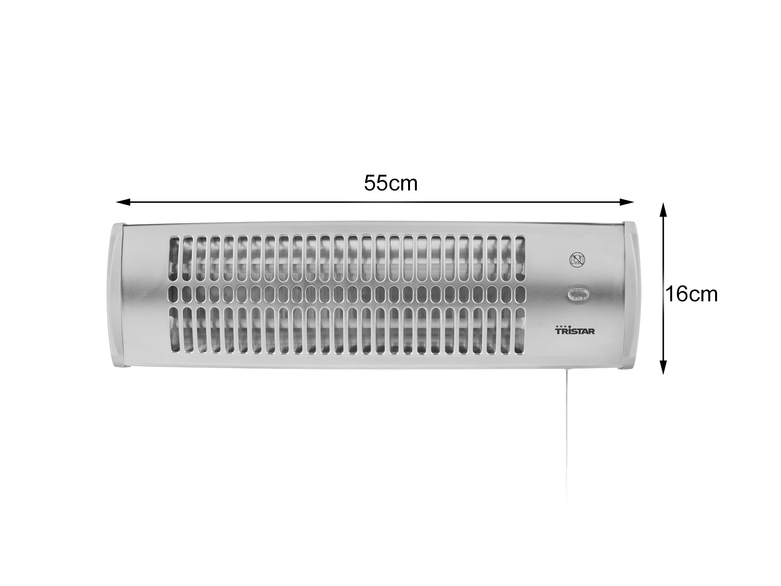 Watt, (1200 Raumgröße: 15 TRISTAR Heizstrahler KA-5086 m²)