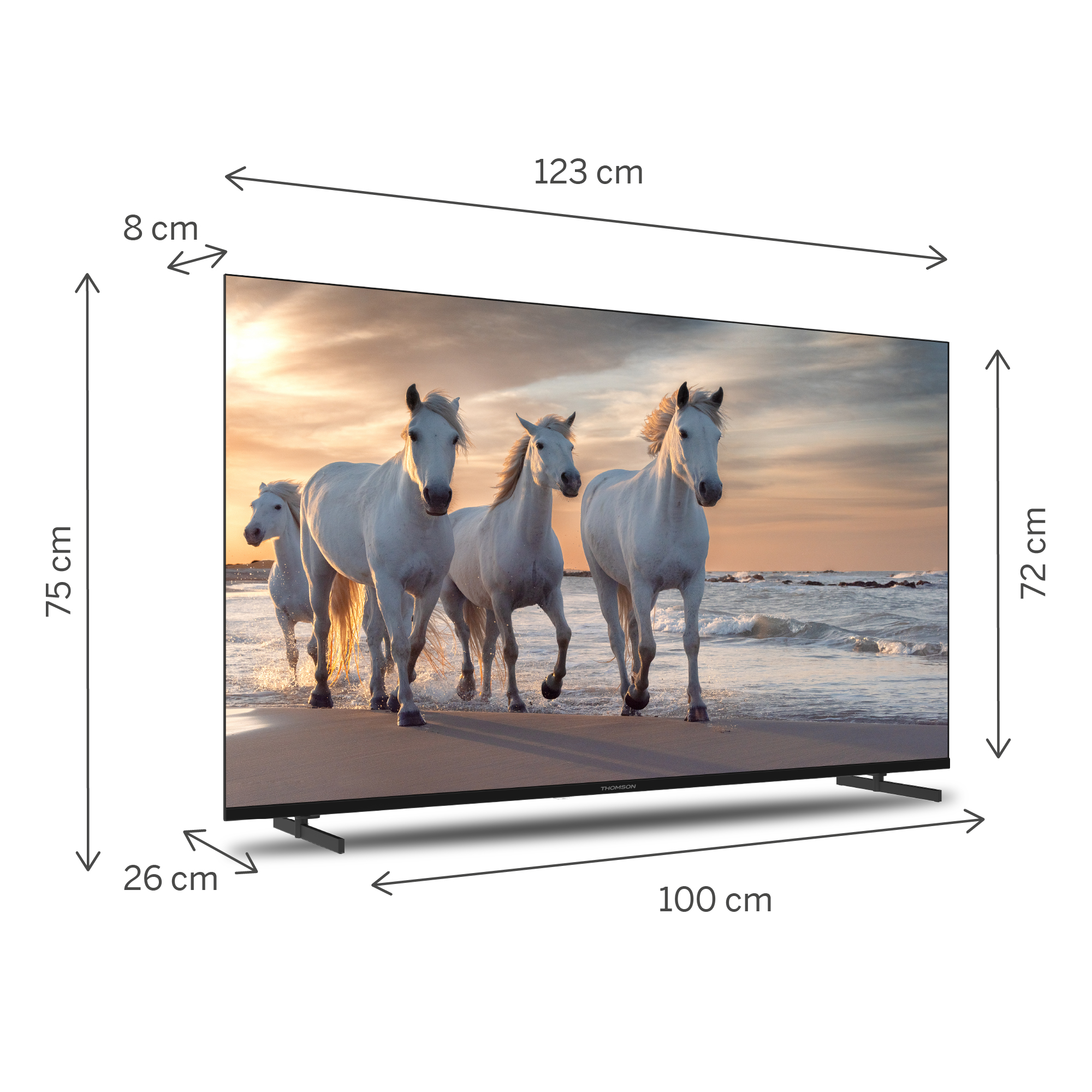SMART TV) 55 cm, TV 4K, (Flat, Zoll LED 139 / 55UA5S13 THOMSON UHD