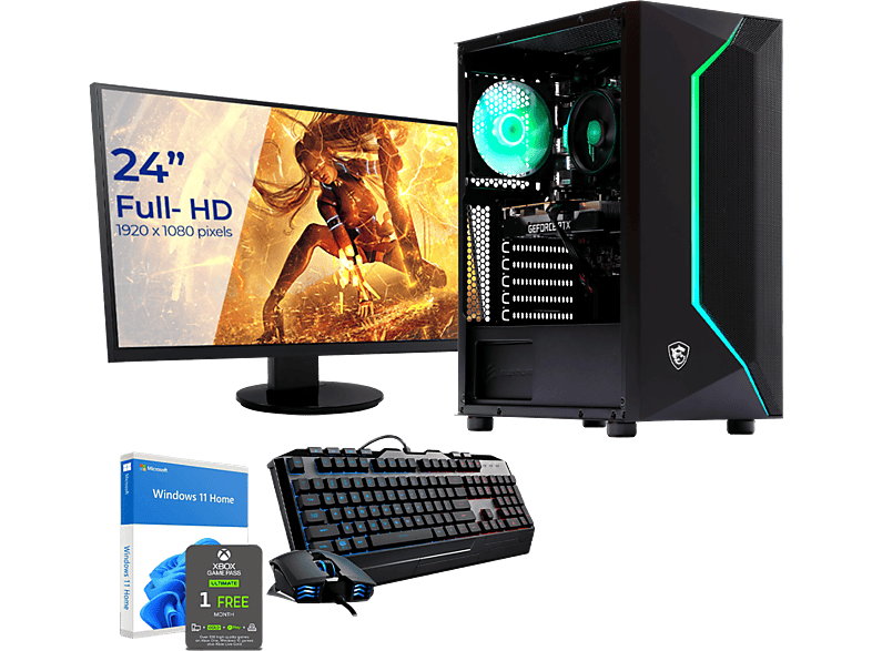 SEDATECH Intel i5-10400F, Prozessor, GB Geforce RTX3060, PC RAM, GB Intel mit 1000 12 GB i5-10400F SSD, Gaming 16