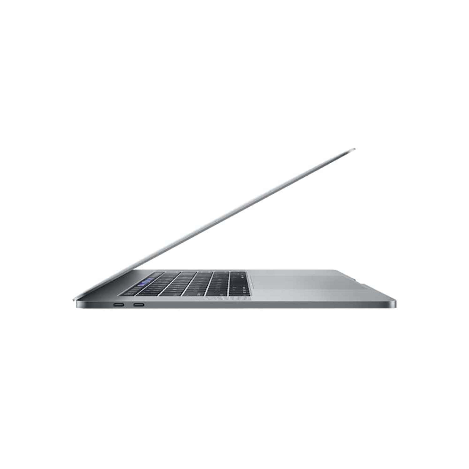 APPLE REFURBISHED (*) MacBook Pro i7 mit Zoll Touch Intel® SSD, 256 Space Core™ RAM, GB Bar GB 2018, Prozessor, notebook Display, 15,4 15\