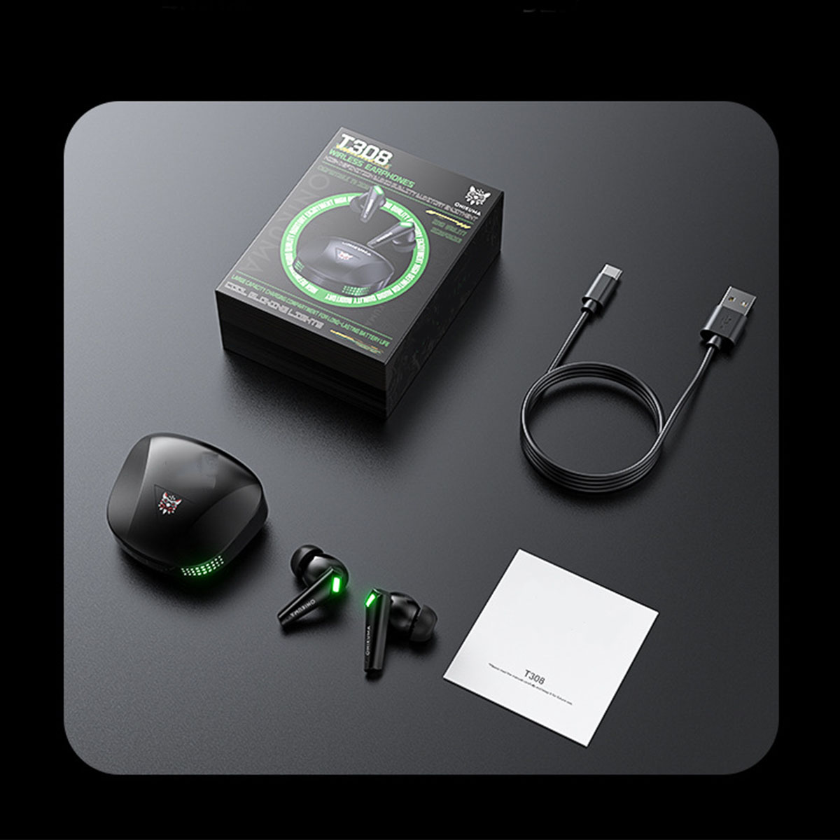 NFC-Verbindung, IPX7 Bluetooth-Kopfhörer In-ear Gaming Bluetooth BRIGHTAKE Klarer Sound, Wasserdicht, Schwarz Headset, Talk-Funktion,