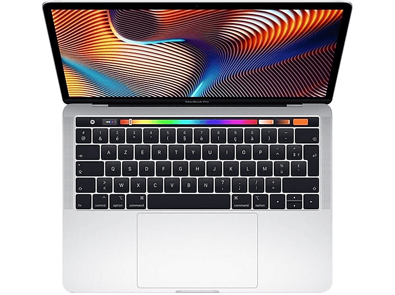 13,3 MacBook 512 Zoll GB Bar Pro 2018, Refurbished i5 Silver Touch APPLE 8 GB Prozessor, Display, 13\