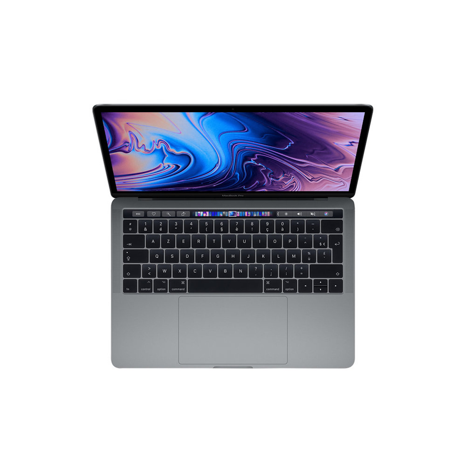 APPLE REFURBISHED (*) Grau RAM, Zoll 13,3 512 GB Core™ 2018, Display, Refurbished SSD, Intel® Bar notebook Prozessor, MacBook Pro Space 13\