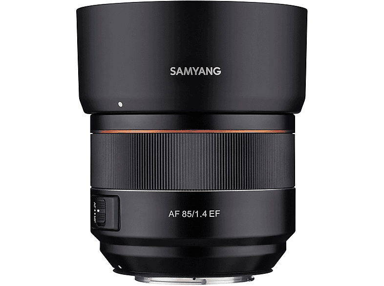SAMYANG 22495 AF 1,4/85 CANON EF 85 mm - 85 mm 1.4 (Objektiv für Canon EF-Mount, Schwarz)
