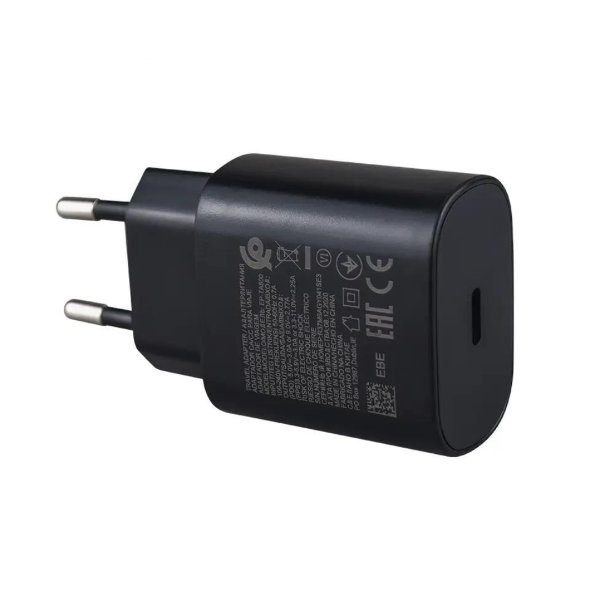 TRMK Netzteil 25 Watt für Netzteil Universal, Ladegerät S21, schwarz S9 S23, Galaxy S22, USB Samsung, Schnellladegerät C S10, Samsung S20, 25W