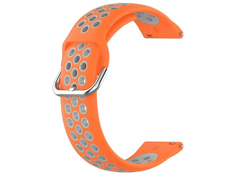 CASEONLINE EBN, Ersatzarmband, 6 Orange/Grau Samsung, (47mm), Classic Watch Galaxy