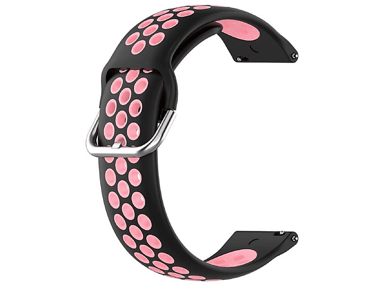 Schwarz/Rosa Ersatzarmband, Samsung, Galaxy Watch Classic CASEONLINE (43mm), 6 EBN,