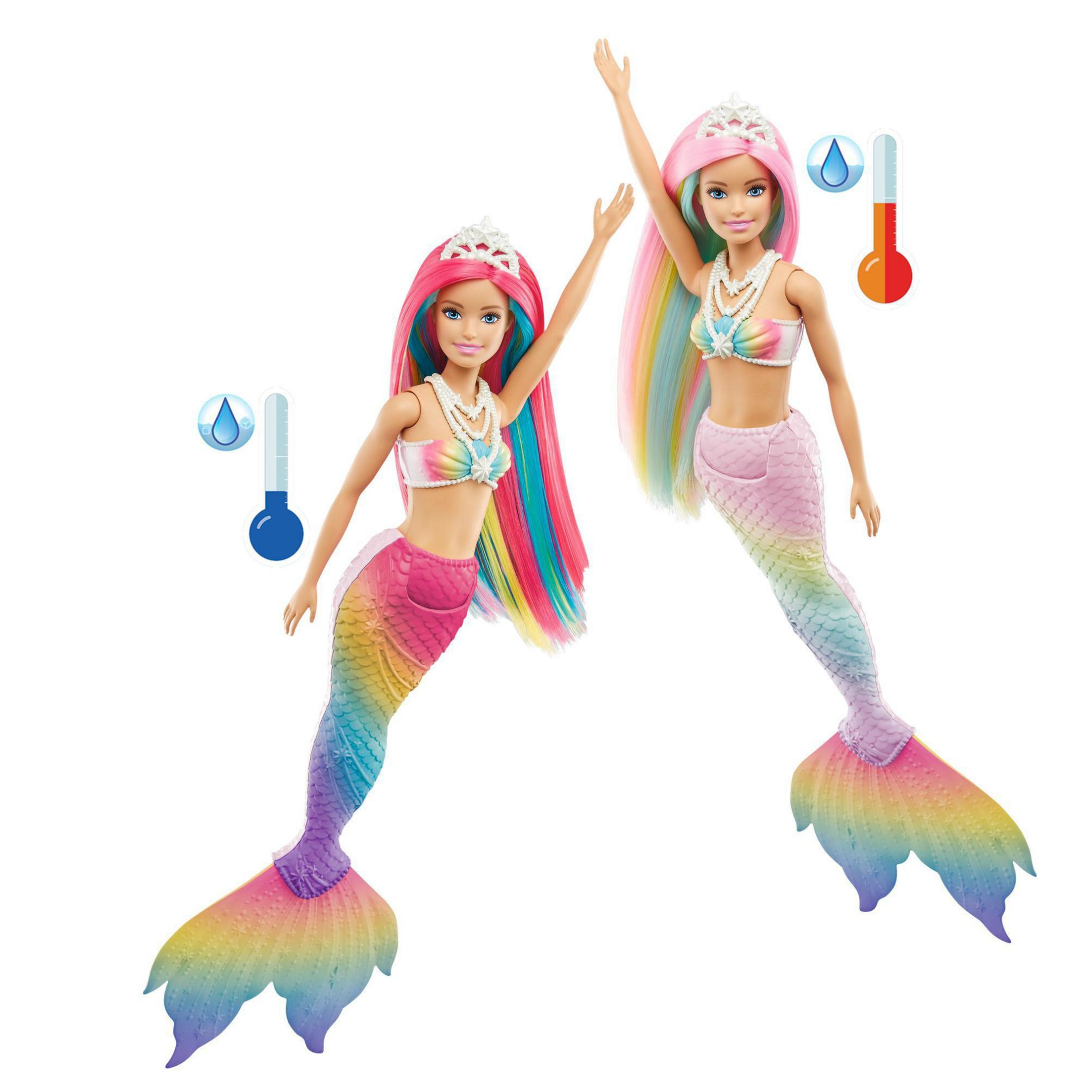 Arcoiris Mehrfarbig Dreamtopia Puppe Sirena GTF89 MATTEL Barbie