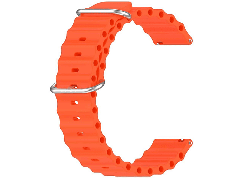 CASEONLINE Ocean, Ersatzarmband, Samsung, Galaxy Watch 5 (40mm), Orange