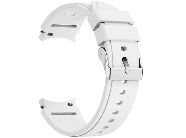 CASEONLINE NoGap, Ersatzarmband, Samsung, Galaxy Watch 6 Classic (47mm), Weiß