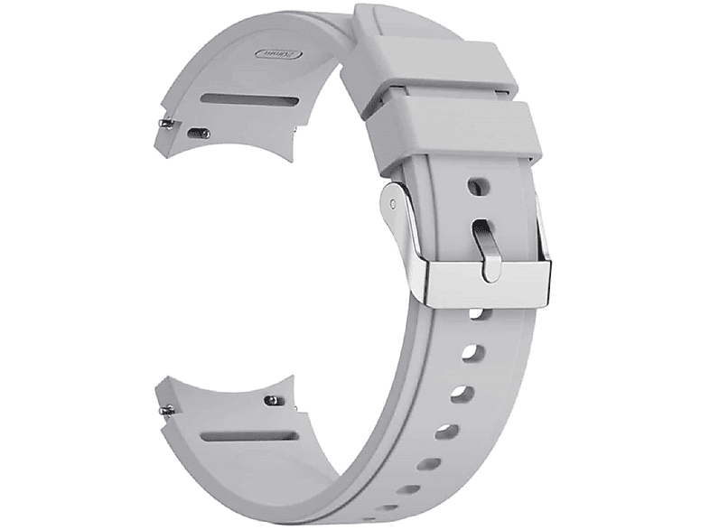 CASEONLINE NoGap, Ersatzarmband, Samsung, Galaxy Watch 6 Classic (43mm), Hellgrau | Smartwatch Armbänder