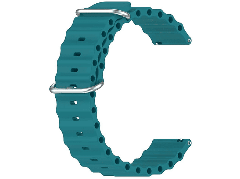 CASEONLINE Ocean, Ersatzarmband, Samsung, Galaxy Watch 5 (44mm), Petrol
