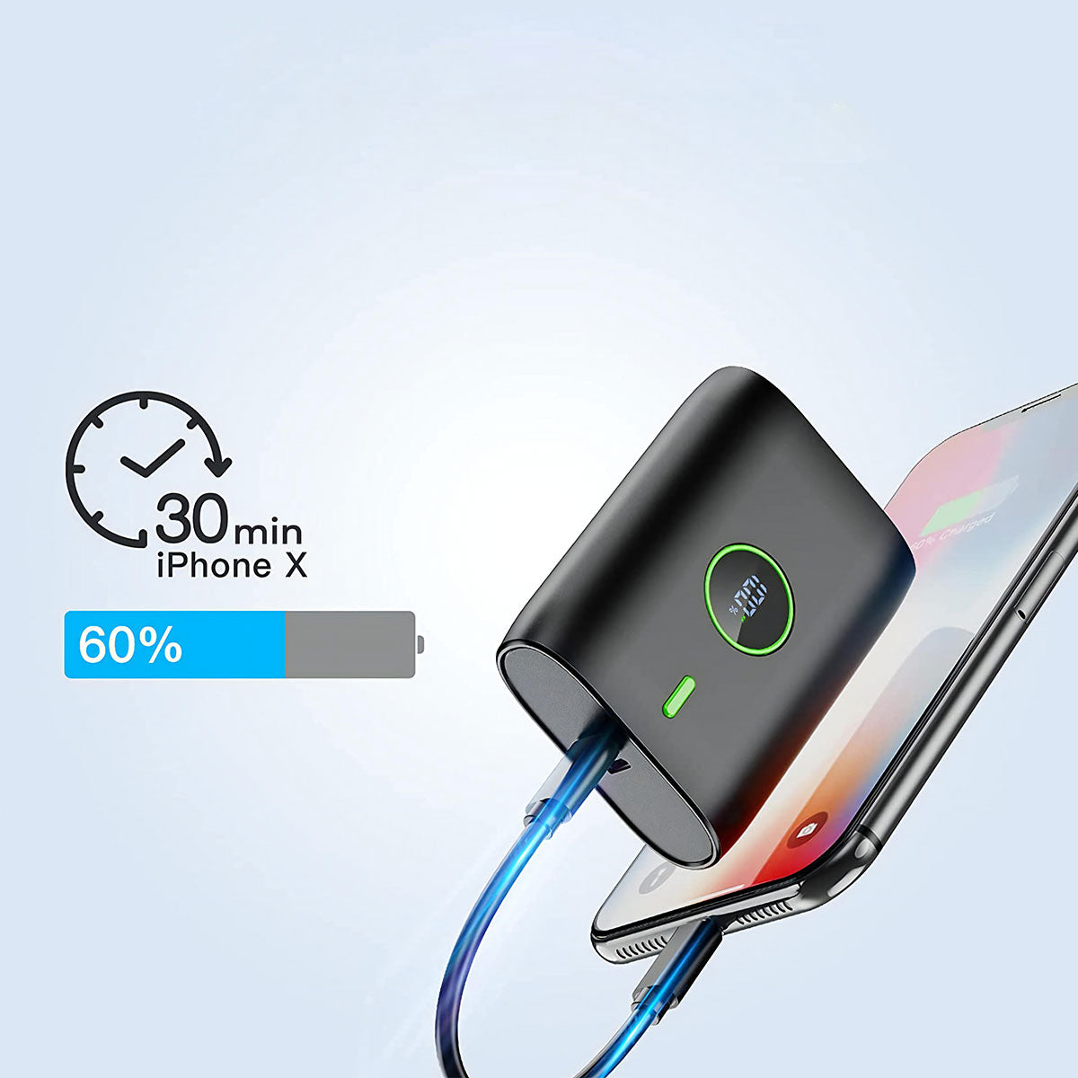 Weiß 10000mAh 10000 Powerbank Schnelles WOYAX 22.5W PD mAh