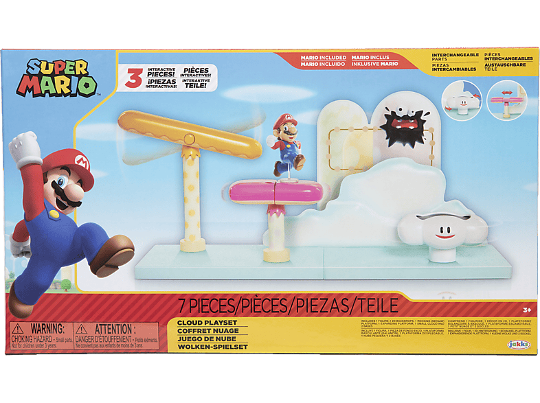 JAKKS PACIFIC Playset Nube Super Mario 7 incluido piezas Spielware Mario 