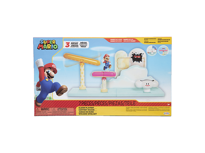 Playset Nube Super Mario 7 piezas & Mario incluido | SATURN