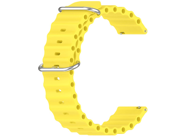 CASEONLINE Ocean, Ersatzarmband, Samsung, Galaxy Watch 5 (44mm), Gelb