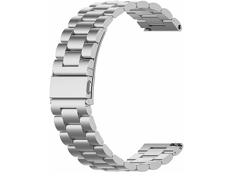 CASEONLINE 316L, Ersatzarmband, Samsung, Galaxy Watch 6 Classic (47mm), Silber