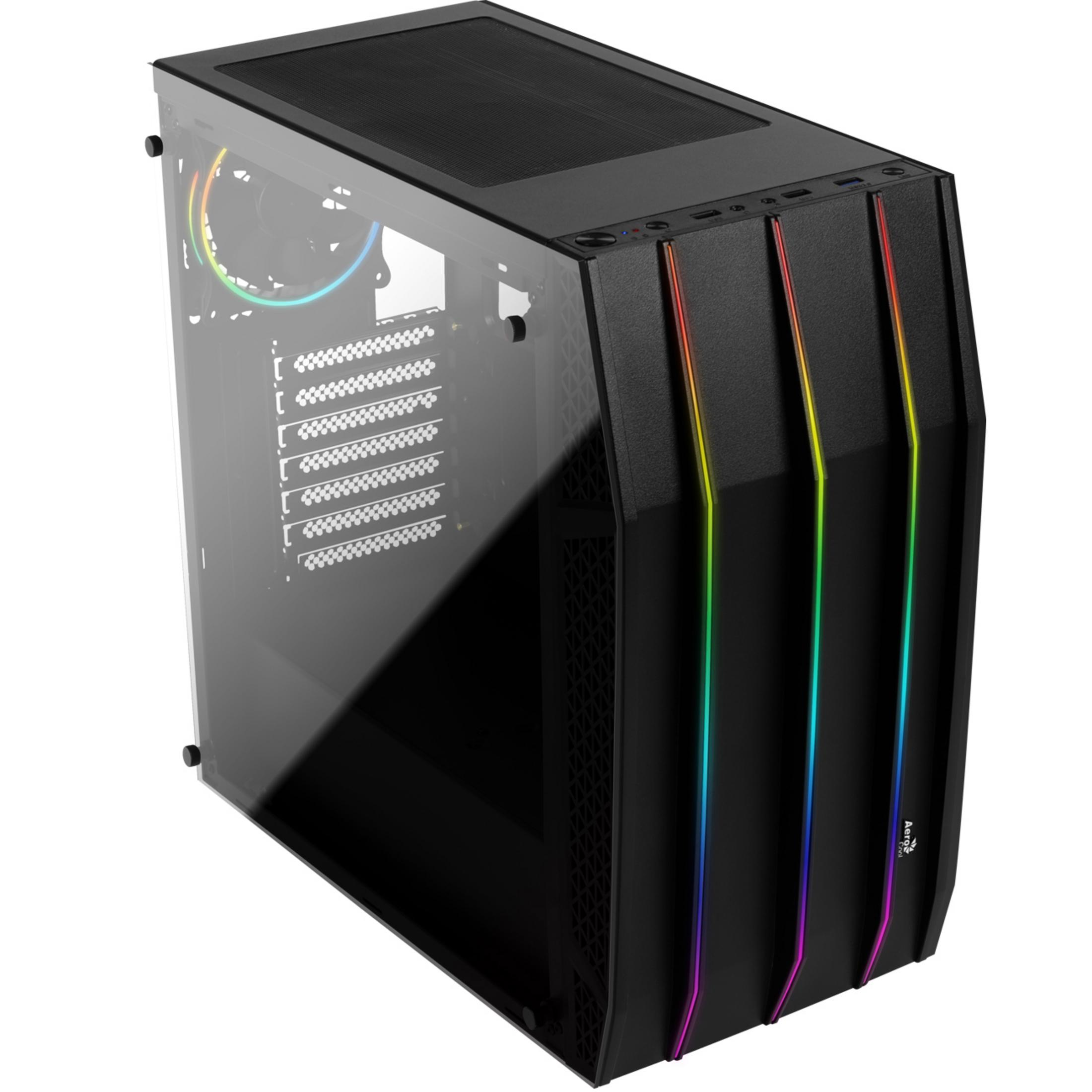 AEROCOOL ACCM-PB13033.11 KLAW BLACK Schwarz PC-Gehäuse, RGB
