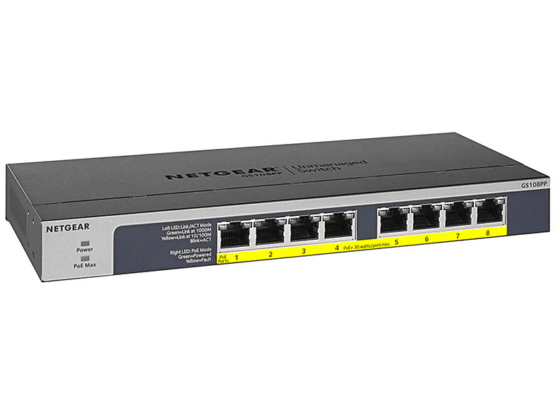 Switch  - GS108PP-100EUS NETGEAR