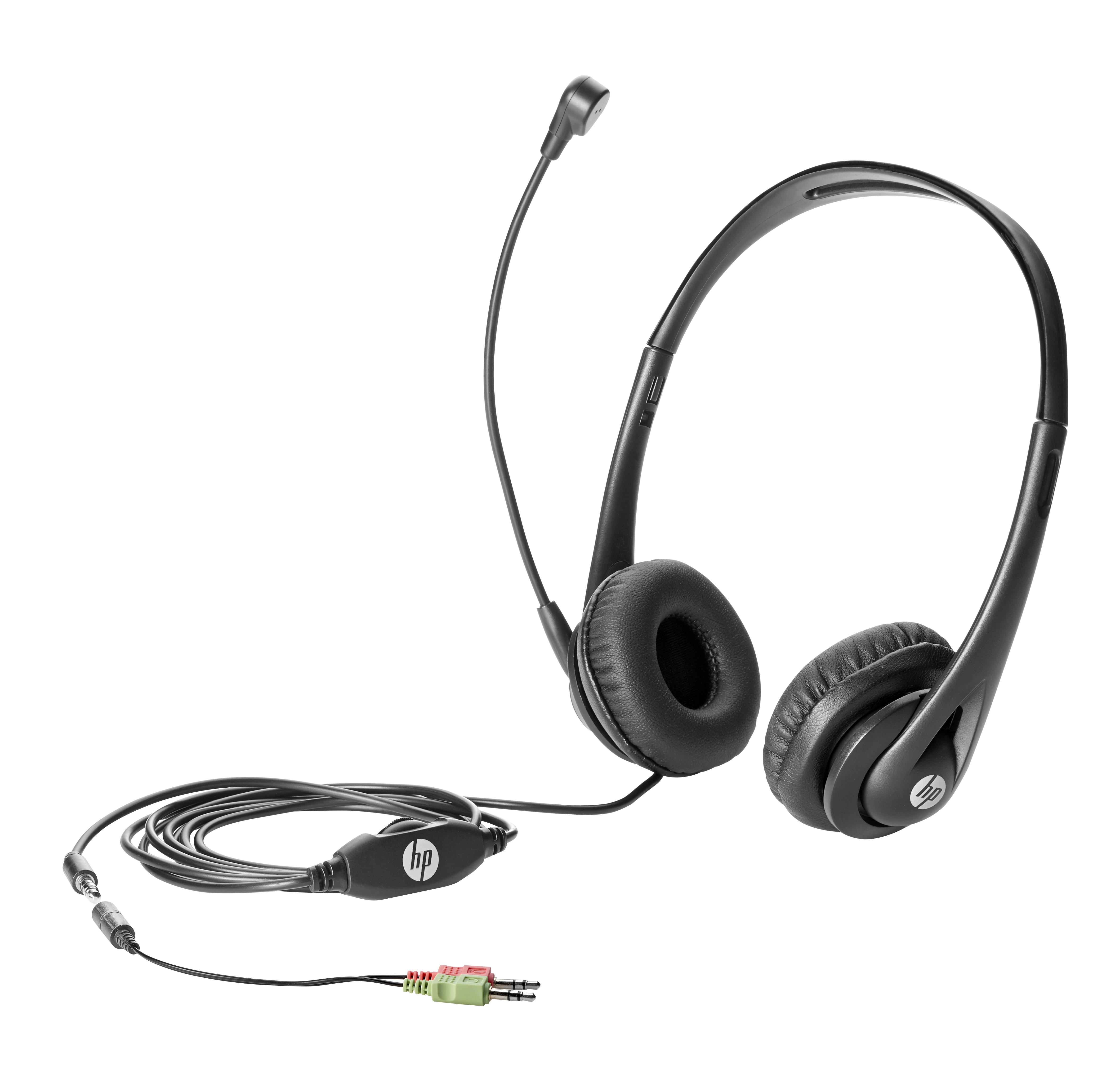 Kopfhörer Schwarz Headset Business On-ear HP v2,