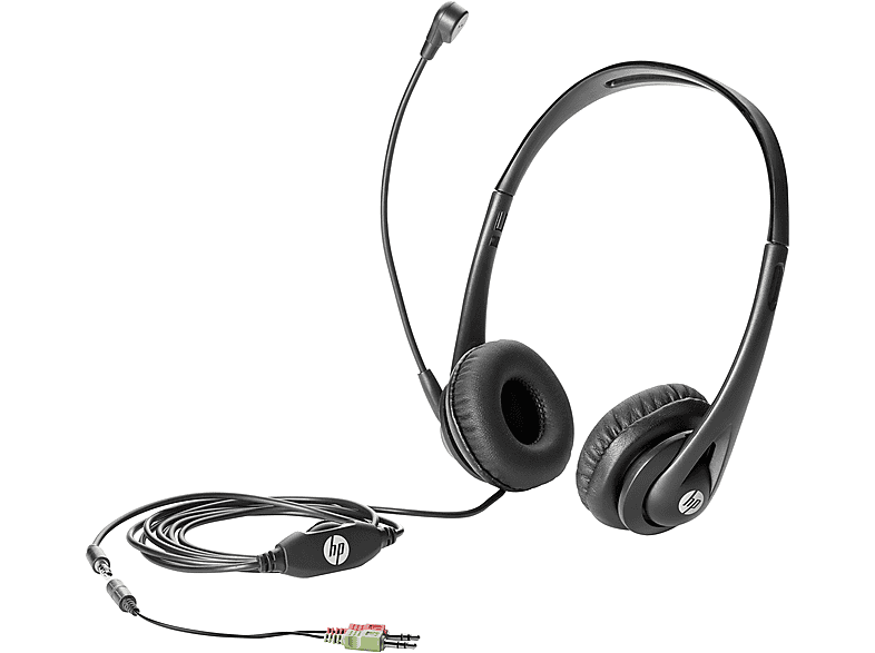 Schwarz On-ear HP Headset v2, Business Kopfhörer