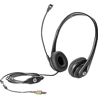 Auriculares con cable  - Business Headset v2 HP, Supraaurales, Negro