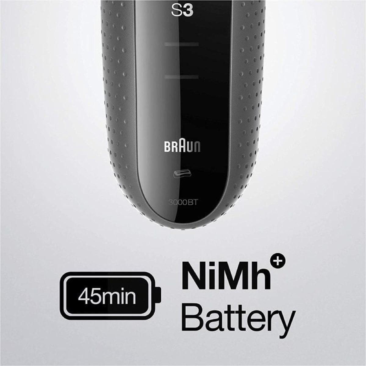 Afeitadora - BRAUN 3000BT, 1 h, 5 peines de 1 a 7 mm,, Gris