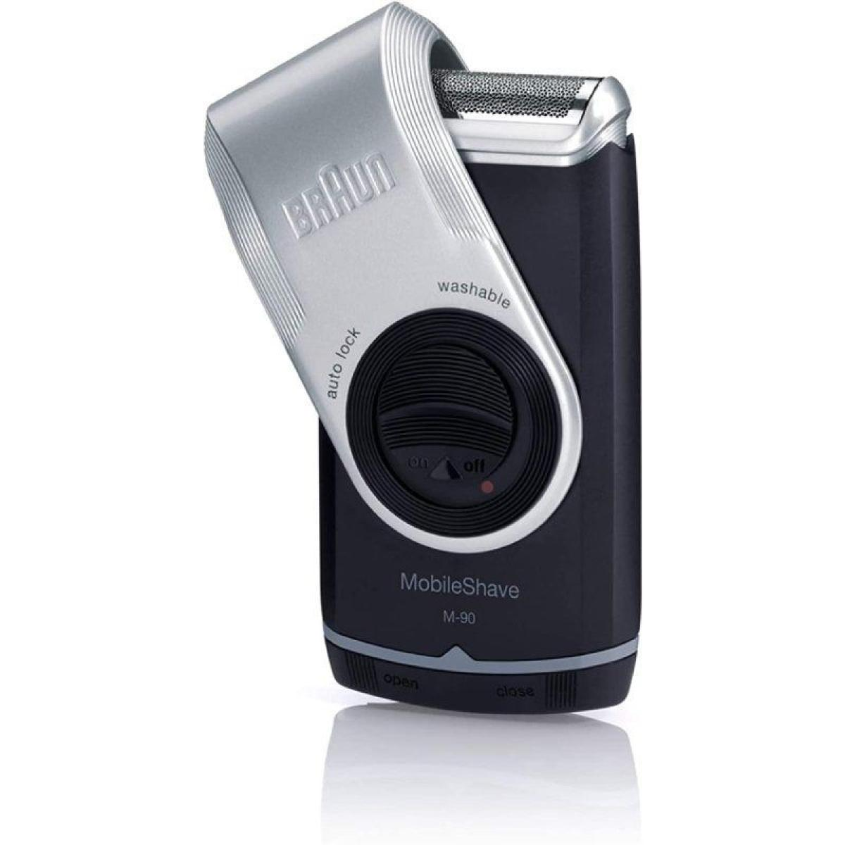 RASOIO BRAUN MobileShave PocketGo M90 Impermeabile, 1 testina, 60 min autonomia