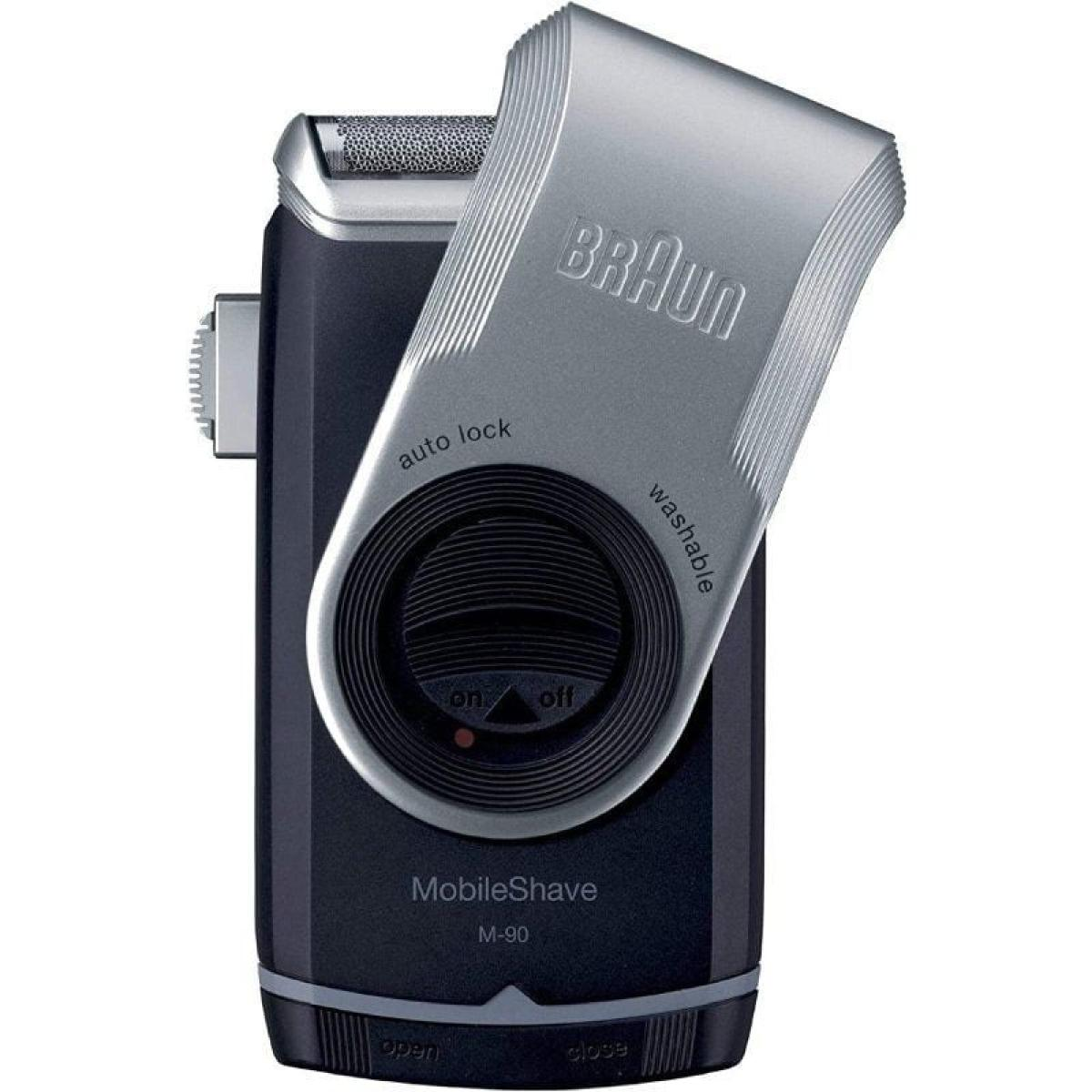 RASOIO BRAUN MobileShave PocketGo M90 Impermeabile, 1 testina, 60 min autonomia