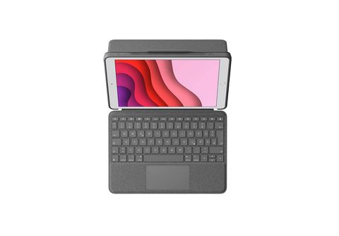 Logitech Slim Folio con teclado Bluetooth integrado para iPad (5.ª y 6.ª  generación) negro