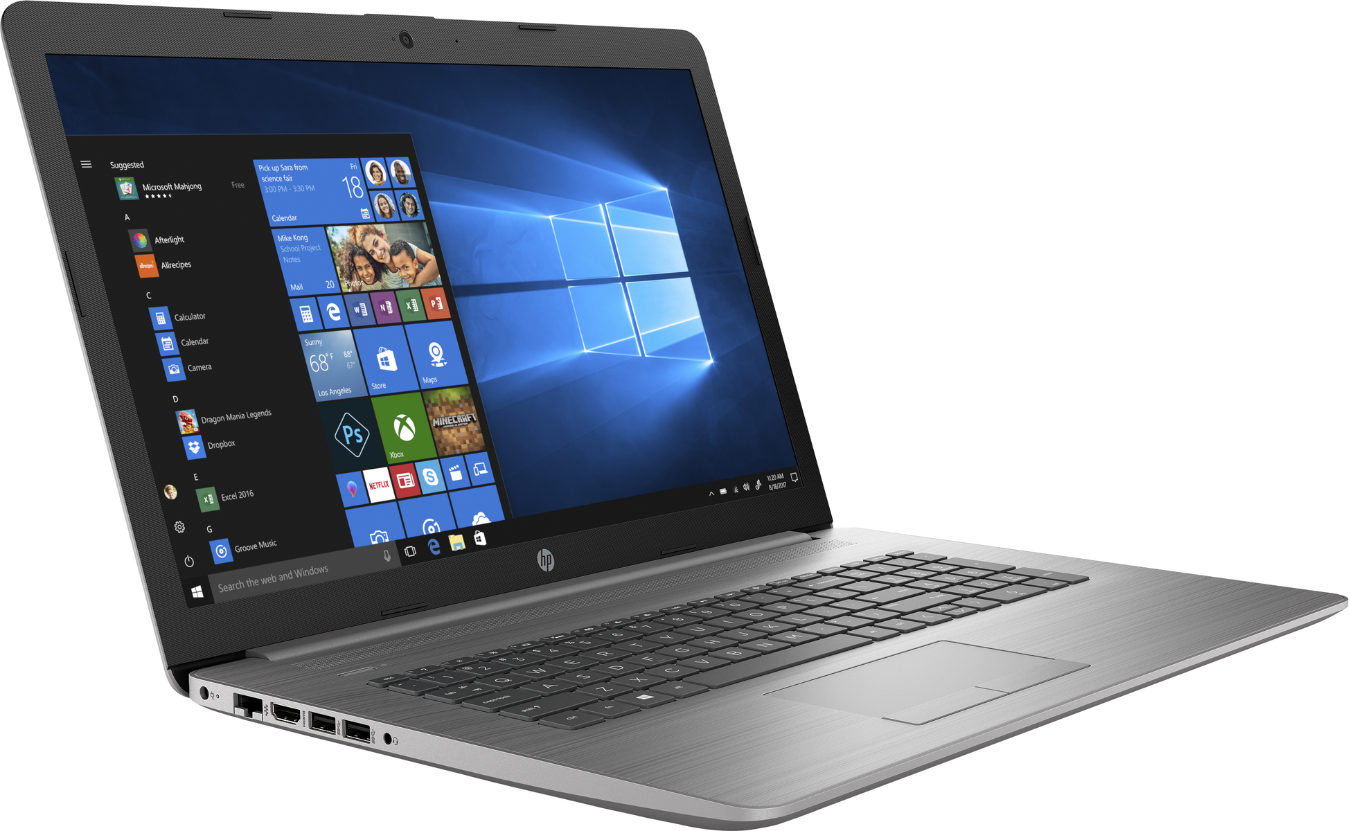 HP 8VU24EA#ABD, Notebook mit GB Intel® RAM, i7 16 Zoll Prozessor, 512 Silber Core™ SSD, Display, 17,30 GB