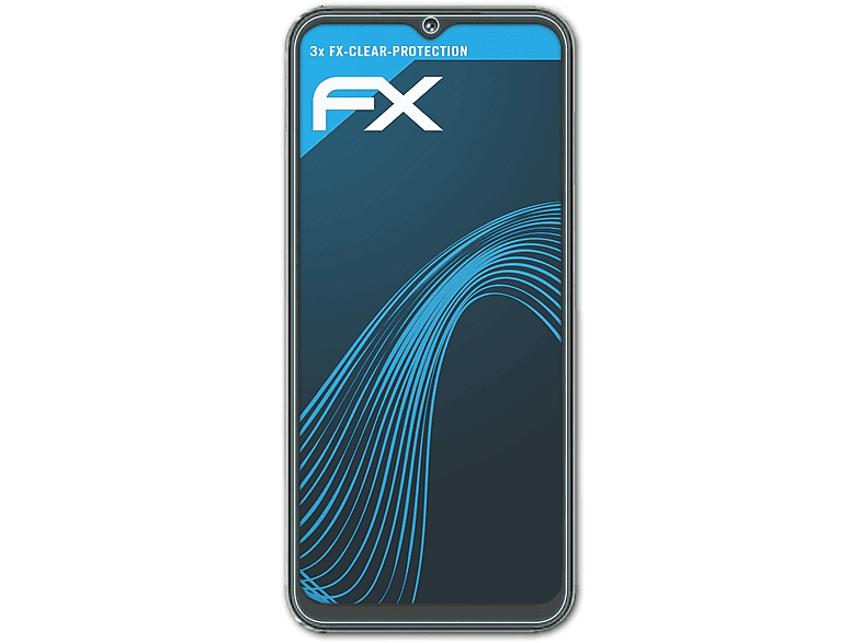 ATFOLIX 3x FX-Clear Displayschutz(für Samsung Galaxy F14)