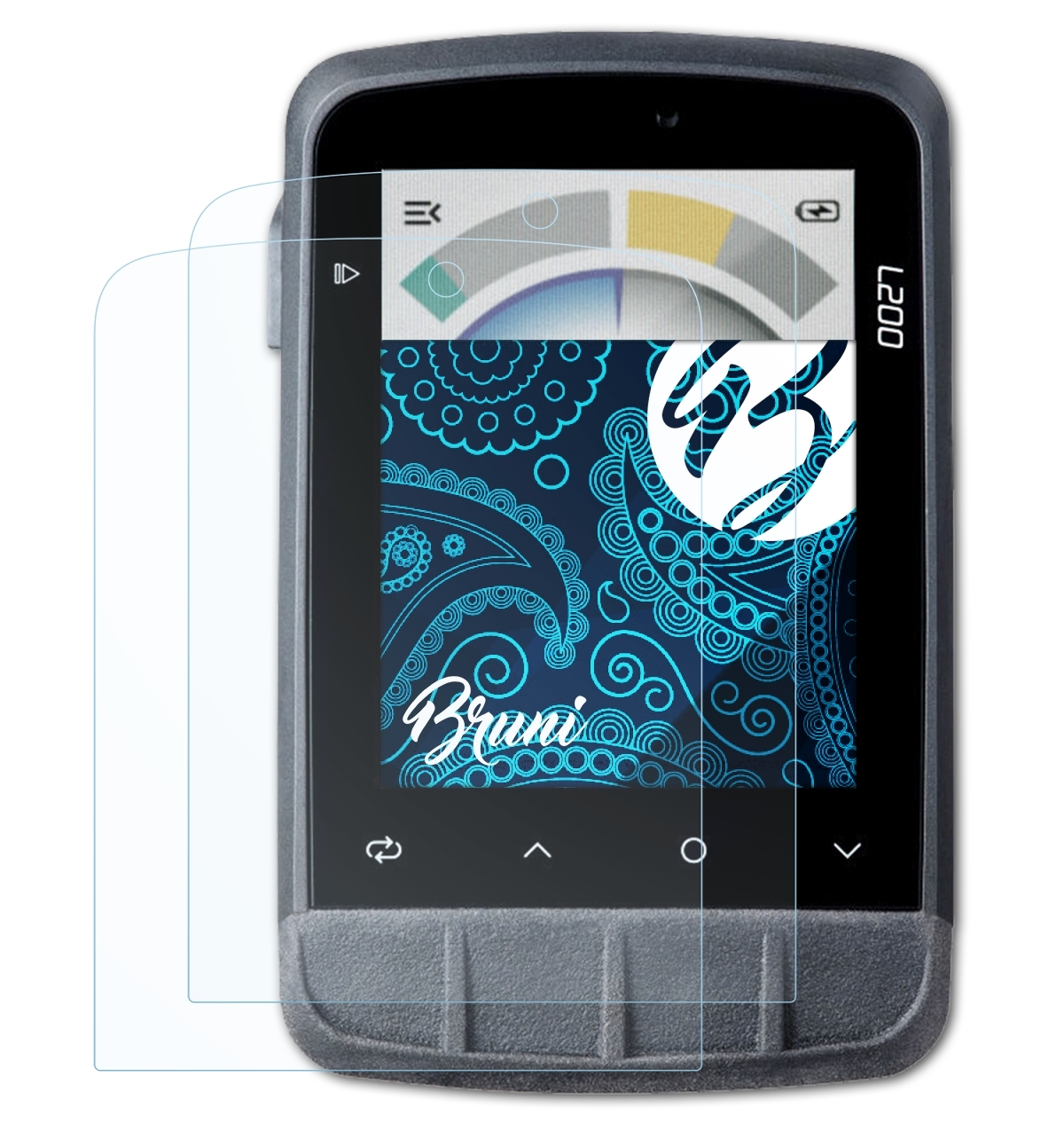 BRUNI 2x Basics-Clear Giant Dash Schutzfolie(für L200)