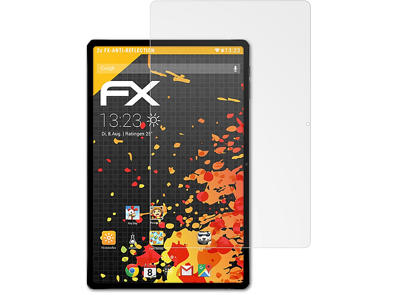 ATFOLIX 2x FX-Antireflex Displayschutz(für Nubia Red Magic Tablet)