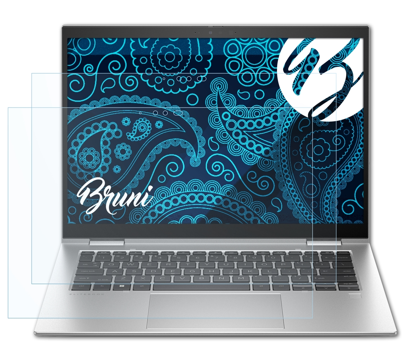 BRUNI 2x Basics-Clear Schutzfolie(für HP x360 G10) 1040 EliteBook