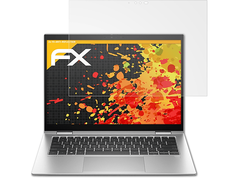 ATFOLIX 2x FX-Antireflex Displayschutz(für HP EliteBook x360 1040 G10)