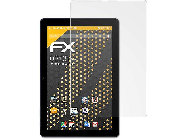 ATFOLIX 2x FX-Antireflex Displayschutz(für BLU M10L Pro)