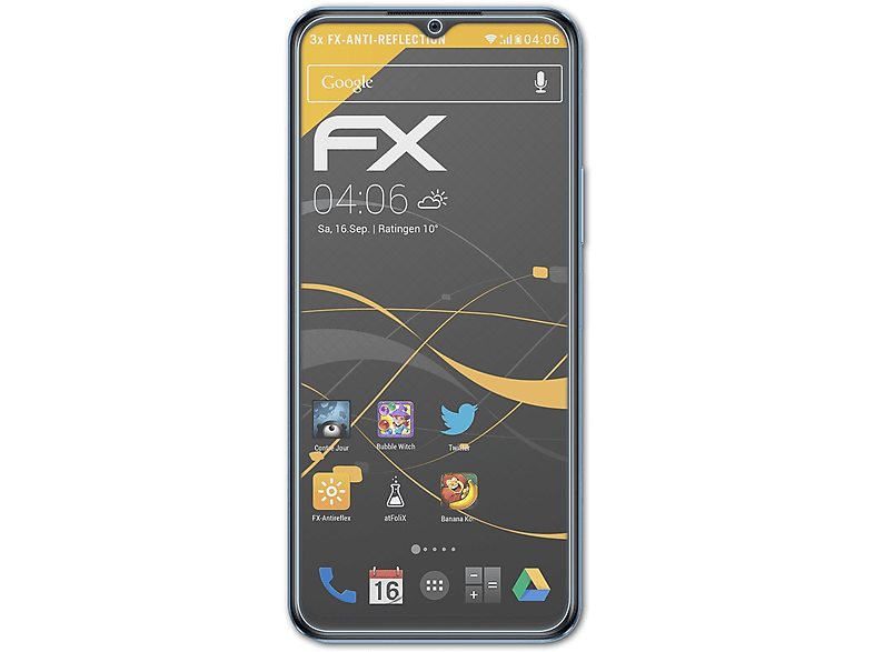 ATFOLIX 3x FX-Antireflex Displayschutz(für (2023)) Vivo Y55s 5G