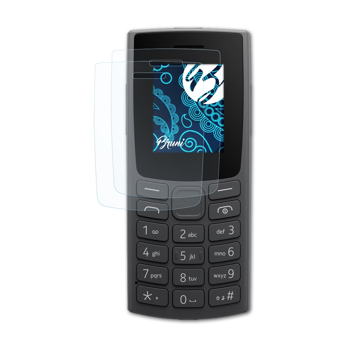 Nokia 105 2x Schutzfolie(für Basics-Clear (2023)) BRUNI