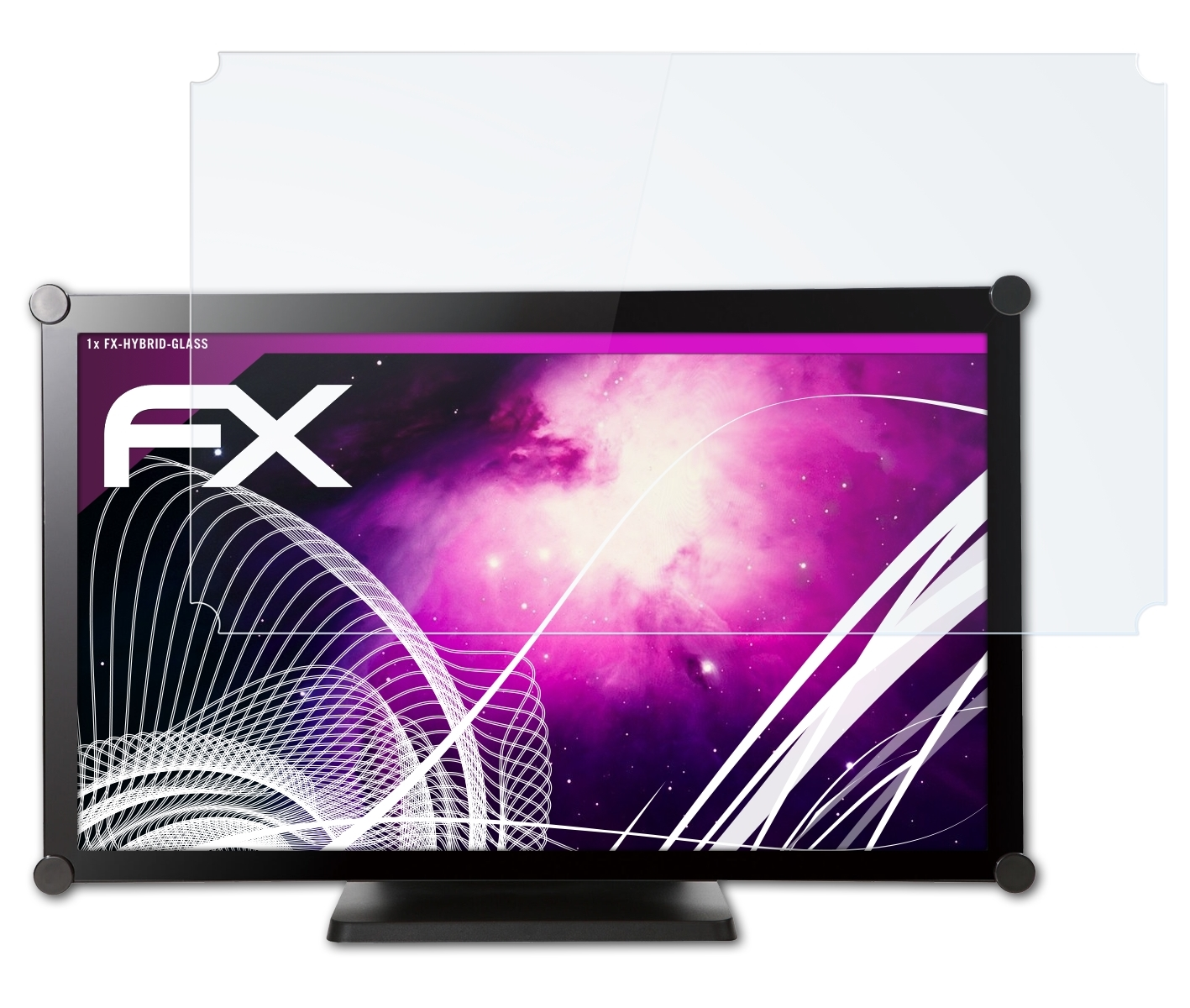 ATFOLIX FX-Hybrid-Glass Schutzglas(für Neovo TX-2202A) AG