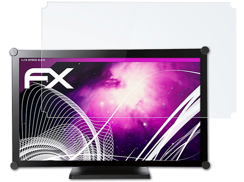 ATFOLIX FX-Hybrid-Glass Schutzglas(für AG Neovo TX-2202A) | Monitor Displayschutz