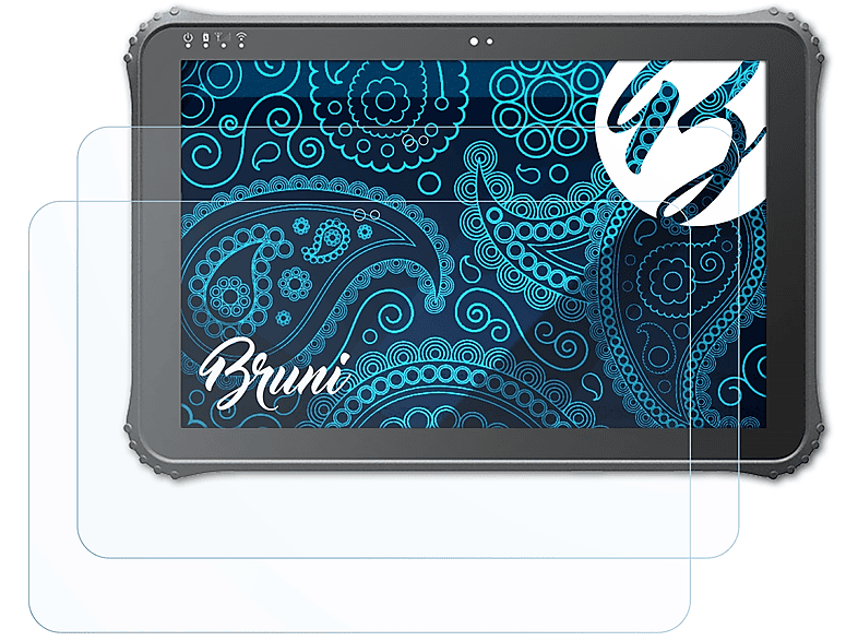 BRUNI 2x Basics-Clear Schutzfolie(für Scorpion 12 Android)