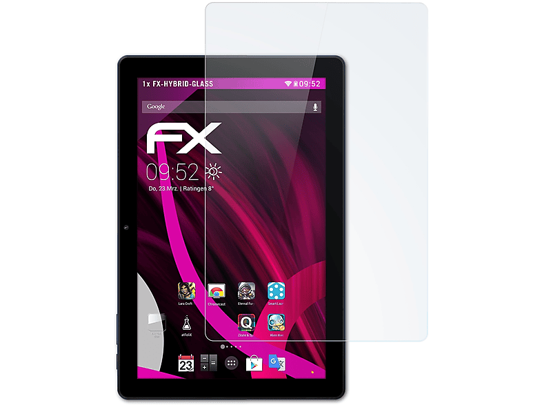 BLU Pro) FX-Hybrid-Glass M10L ATFOLIX Schutzglas(für