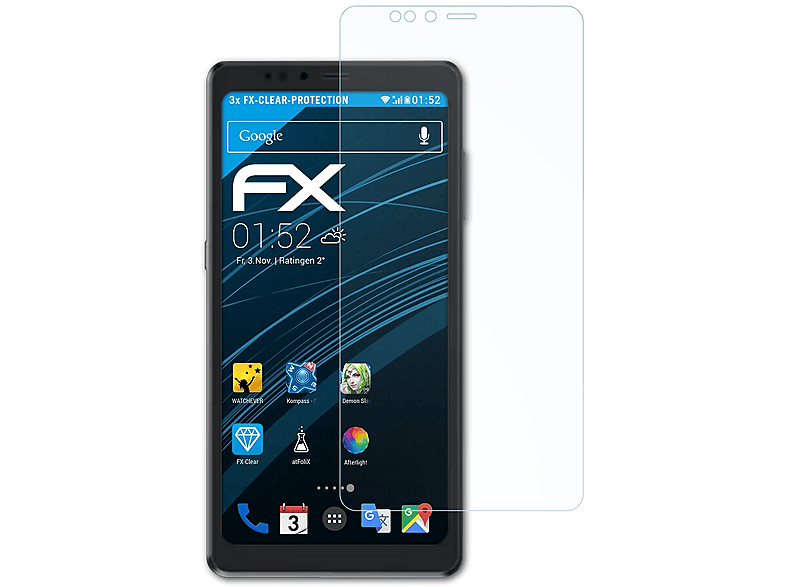 ATFOLIX Displayschutz(für A9) Hisense 3x FX-Clear
