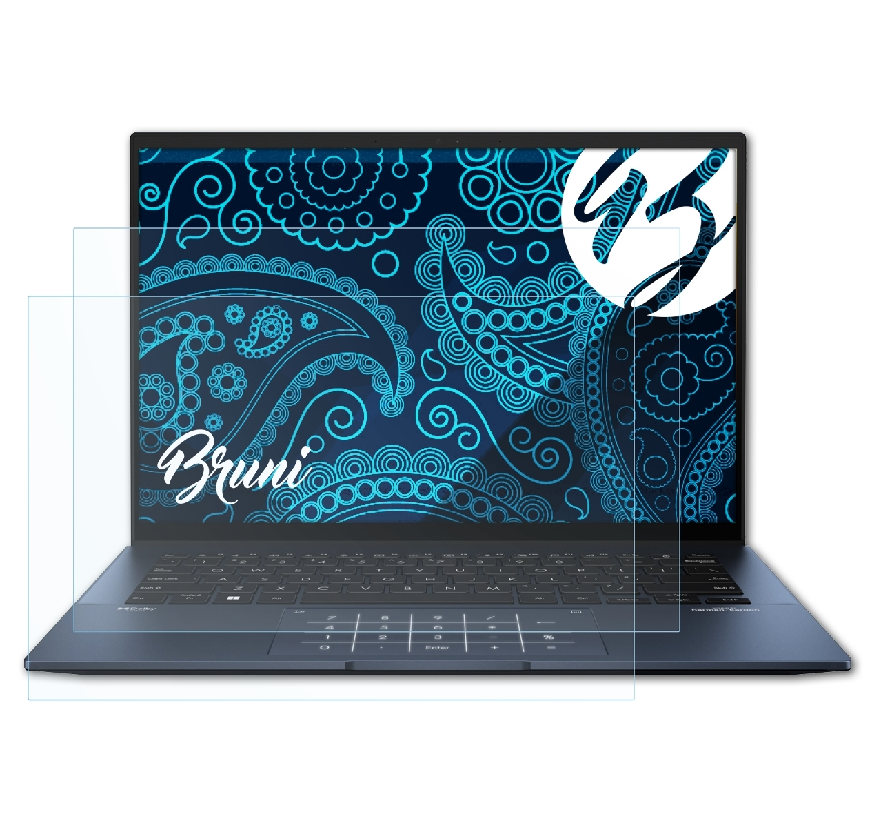 BRUNI 2x Basics-Clear 2023 (UX3402VA)) ZenBook Asus Schutzfolie(für OLED 14