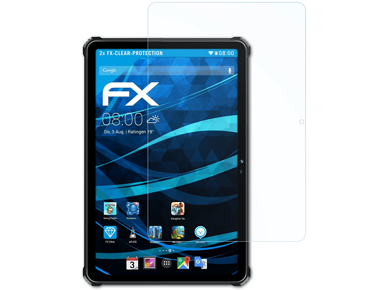 ATFOLIX 2x FX-Clear Displayschutz(für RT6) Oukitel