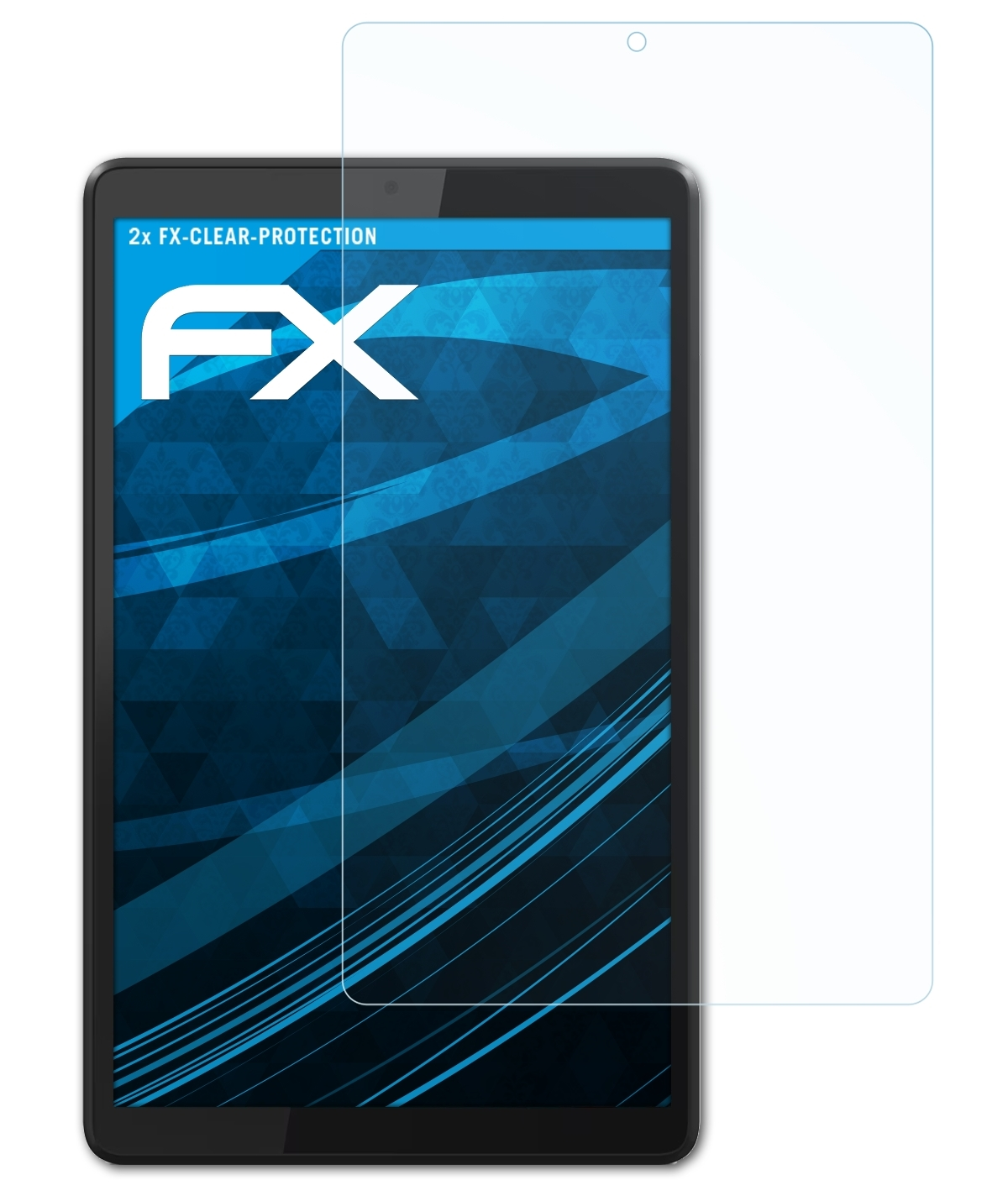 ATFOLIX 2x FX-Clear M8) Lenovo Tab Displayschutz(für Smart