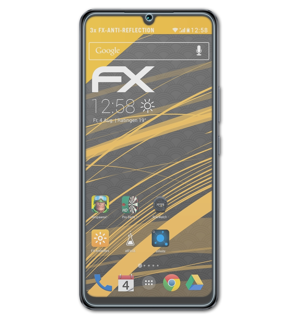 Y100A) FX-Antireflex Vivo 3x ATFOLIX Displayschutz(für